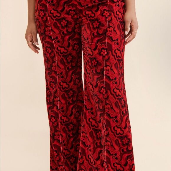 For Love and Lemons Penny Velvet Pants XS - Picture 1 of 8